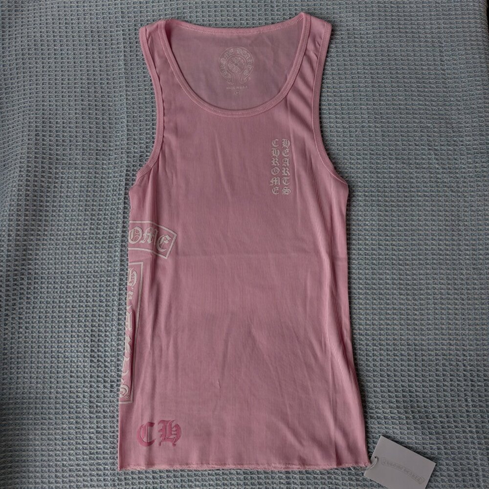 Chrome Hearts Pink Tank Top
